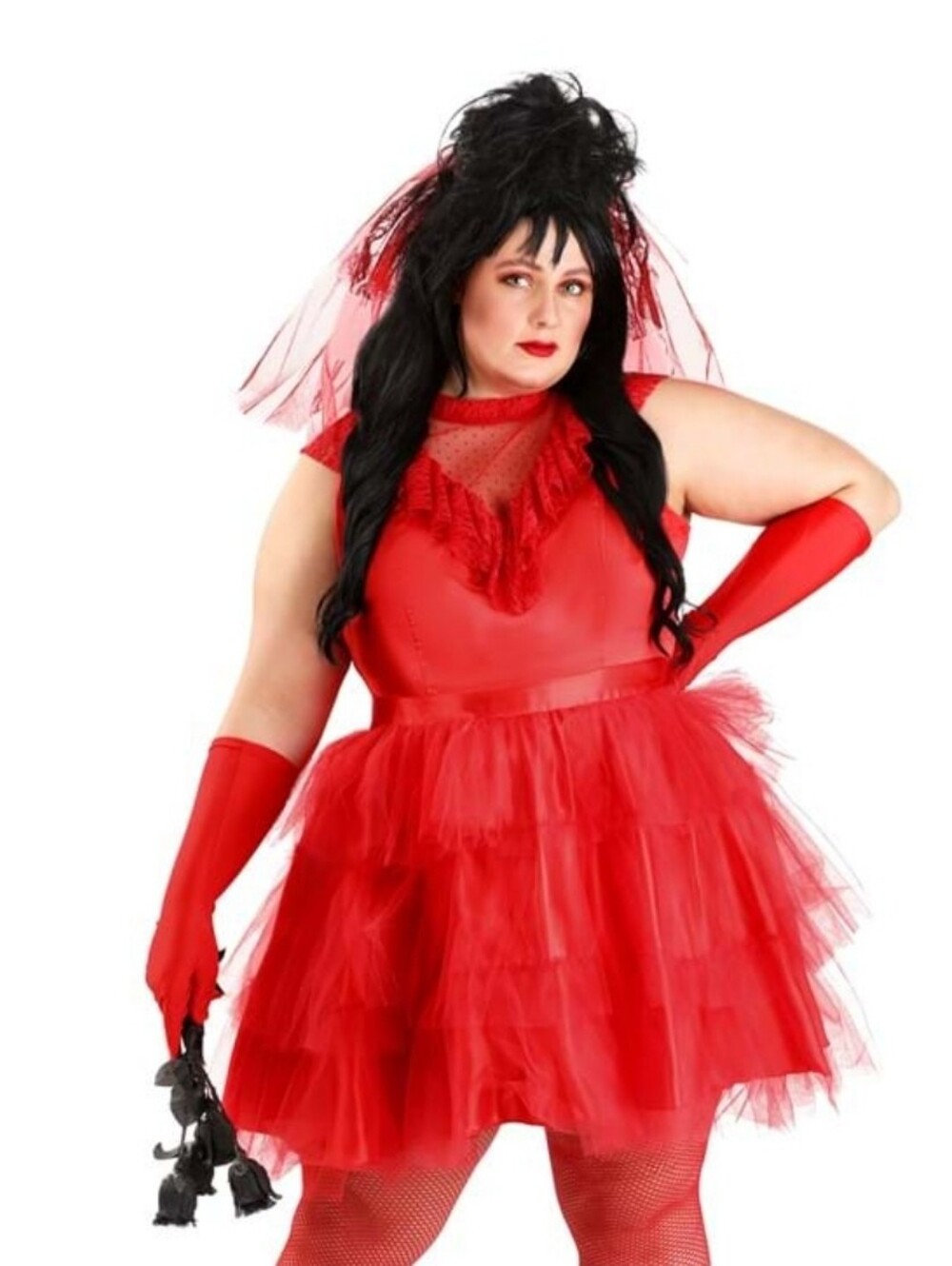 BeetleJuice Lydia's Wedding Dress Costume with Accessories NWOT Size: XXL